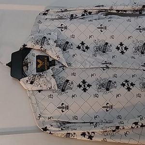 Mens large button down Avirex dress shirt